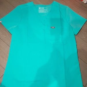 Surgical Green Figs Scrub Top